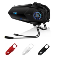 2025 TNICER T2 Bluetooth Intercom for Motorcycles - 6 Riders Communication Device with Auto Pairing,