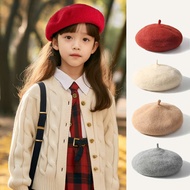 Beret cap woman Girls Beret Girls Children Korean Version Autumn Cute Parent-Child Painter Hat Casua