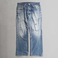 < White Wood 11 > VINTAGE LEVIS 517 DENIM PANTS American Made Boot-Shaped Flared Trousers K
