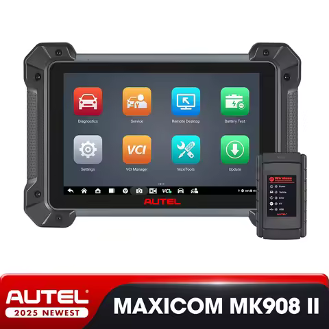 Autel MaxiCOM MK908 II w/MV108S Automotive Diagnostic Tools ECU Coding Bi-directional Control 36+Ser