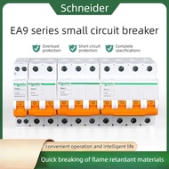 Schneider Easy9 EA9AN EA9 1p 1P+N 2p 3p 4p C type electric Mini Circuit Breaker  AC 6A ~ 63A Micro-B
