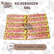 COKELAT SILVERQUEEN 58gr CASHEW ALMOND 1BOX ISI 10