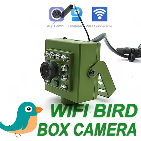 Camhi Green Wifi Bird Box Camera Kit RTMP Live Audio 1920P 1080P IR CUT Night Vision RTSP FTP Mini I