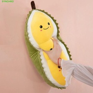 SYNCHRO Fruit Durian Plush Pillow, Fluffy Collection Durian Hugging Pillow, Cute Soft 30cm Appease D