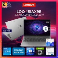 Lenovo Gaming Laptop LOQ AI (I5-12450HX /16GB/512GB/RTX3050 6GB/15.6" FHD 144HZ/OFF HOME 2024/W11/BA