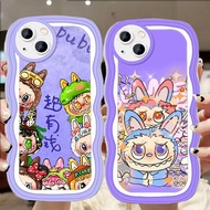A-1 Labubu TPU Casing for iphone 13 Mini 15 14 Plus Pro Max Transparent Case