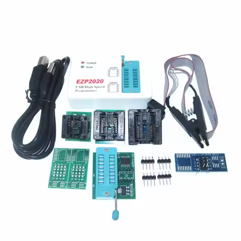 EZP2020 High Speed USB SPI Programmer + 7 Adapter Better than EZP2013 EZP2010 2011Support 24 25 26 9