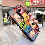 เคส JIUMOO สำหรับ OPPO Reno 2 Reno 2F Reno 2Z Reno2 F Reno2 Z รูปแบบสัตว์การ์ตูนเป็นฝ้าใหม่แผ่นหลัง Duricrust ปลอกโปร่งใสกันกระแทกเคสมือถือฝาครอบป้องกันเลนส์กล้องถ่ายรูปรวมทุกอย่าง