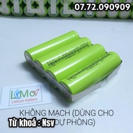 Nsv Khối pin 1S 3.7V - 4.2V 4 Cell 18650 10.000mAh - Xả 20A. Pin mới dòng xả cao. Dùng cho loa pin d