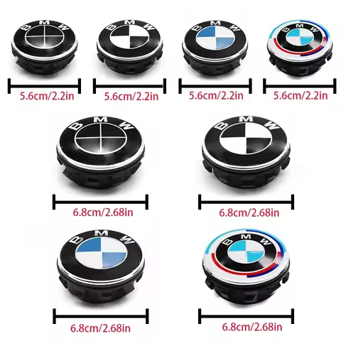4Pcs 56mm 68mm Car Floating Wheel Center Cap Accessory For BMW E90 E91 E92 E93 F30 F10 F11 F04 E84 E