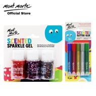 Mont Marte Kids - Scented Glitter Glue 5pc/Scented Sparkly Gel 3pc x 37ml
