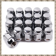 (RSDF) 20Pcs 14X1.5 Lug Nuts - 19mm Lug Nut 1.38 inch Tall 3/4 inch Hex Chrome Lug Nuts for 1999-202