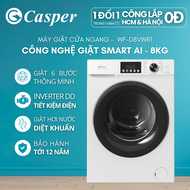 [LẮP 0Đ HCM/HN] Máy giặt cửa ngang Casper ProWash 8KG WF-D8VWR1 - Chính hãng - Bảo hành 2 năm