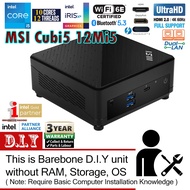 MSI Cubi 5 12M Core i5 L6 NUC Mini Barebone PC (Intel NUC 11TNHi5, 12WSHi5 Alternative)