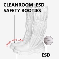 Cleanroom ESD Safety Booties with Steel Toe Cap, ESD Sole