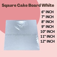 Square Cake Board White Board Papan Kek White Cake Board Cake Board Square Papan Kek Murah Premium W