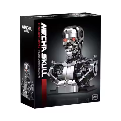 IN STOCK DK4010 MOC Technical Mechanical Terminator Half-body Head Building Blocks Model Bricks Toys