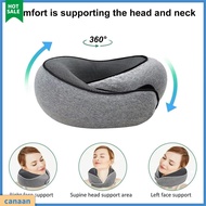 canaan|  Comfortable Memory Foam Pillow Adjustable Neck Pillow 360 Degree Support Memory Foam Travel Neck Pillow with Adjustable Fastener Tape Comfortable U-shaped for Southeast