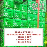 JH Cellophane Tape Stationery Tape 12mm / 18mm / 24mm x 18y School/Office Supplies