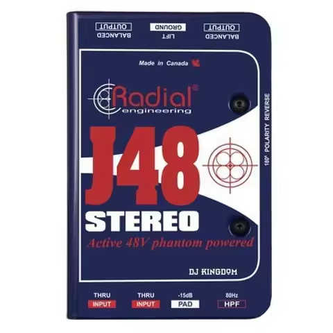 Professional Guitar Signal Processing: Canadian Radial J48/stereo PRO48 Active DI Box