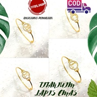 Gold Plated Initials Letter Bracelet Titanium Bracelet Letter model