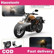 haostontr MOFOX V7 V8 Motorcycle Mini Spotlights Dual Color Waterproof High Low Beam for Night Time 