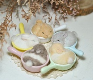 煎鍋兔子羊毛氈材料包【含影片】