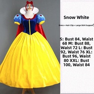 Princess Corset Dress Long Hair Cosplay Costume Elegant Gown for Adults Disney Tangled Elsa Cinderel