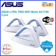 ASUS Lyra Trio (3pc) AC1750 Dual Band Mesh WiFi System – Covers up to 5400 sq.ft (Local Distributor/Warranty)