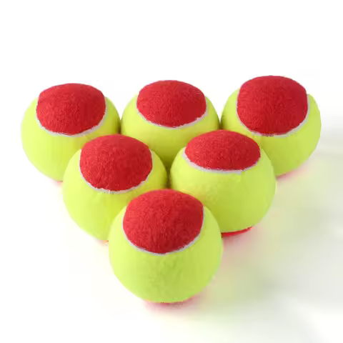 1/6 Pcs Beach Tennis Paddle Ball Practice Tennis Balls Soft Baseballs Training Balls Rubber Baseball