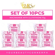 BMRS Niacinamide Soap 70g for 10x Whitening Soap with Niacinamide and Glutathione