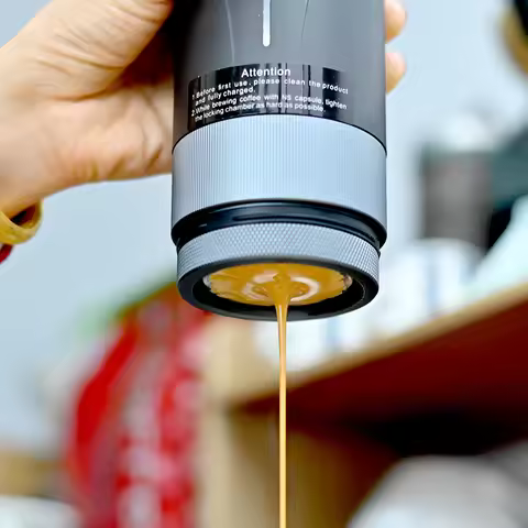 PCM04A Portable Espresso Machine PRO,Self Heating Pro-level Specialty Coffee Machine, Professional E