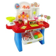 Xiong Cheng Mini Market Play Set 34pcs Pretend Supermarket Mainan budak
