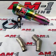 HP Akrapovic racingknalpot M1 rainbowhp