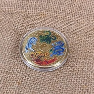 1Set Ancient Mythical Creatures Lucky Coin Lottery Ticket Scratcher Tool Gold