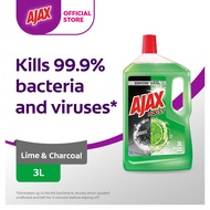 Ajax Boost Charcoal & Lime Antibacterial Multi Purpose Floor Cleaner 3L
