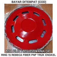 Weldop Truk Engkel Ring 15 Bahan Fiber Model Rebecca, Wheeldop Wildop Weldof Wildof Dop R15 Variasi Tutup Velg Mobil Truk Engkel, Bus Mikro, dll