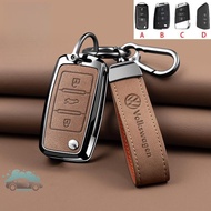 Remote Key Case Cover Metal Key Fob Shell Keychain For Volkswagen Lavida Polo Tiguan l Discovery Son