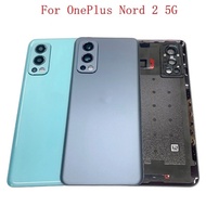 Battery Cover Rear Door Housing Case For OnePlus Nord 2 5G DN2101 DN2103 Back Cover with Camera Fram