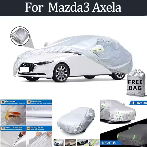 For Mazda3 Axela Car Cover Outdoor Protection Covers Snow Sunshade Waterproof Dustproof Exterior UV 