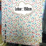 KATUN TC tetoron cotton polyester fabric SMALL FLOWER MOTIF POLYESTER cotton/ (YARD)