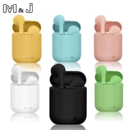 M&amp;J i7s Mini 2 TWS Wireless Headphones Bluetooth 5.0 Earphone Matte Macaron Earbuds Handsfree With Mic Charging Box Headset Over The Ear Headphones