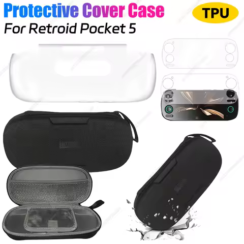 For Retroid Pocket 5 Grip Protect TPU Shell Case Protective Cover Case TPU Case for Retroid Pocket 5