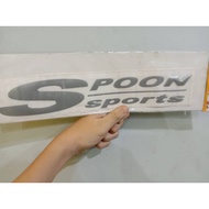 Spoon Sports 12inchi Body Sticker Spoon Sports Cermin Sticker Spoon Sports Kereta Sticker