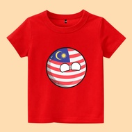 Country balls Malaysia ball children's t-shirt