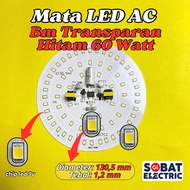 PCB LED AC Transparan Hitam - PCB LED Mata Lampu AC Kode Hitam Transparan
