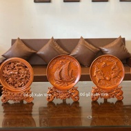 Feng Shui wooden plate, table plate, TV shelf decoration