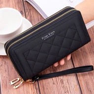 【LAZ Choice】Fashion Casual Wallet Woman Double Zipper Long Wallet  Classic Purse Lady Clutch Women's