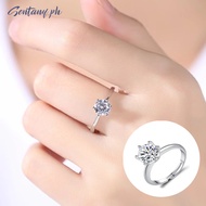fashion ring six prong diamond ring crown diamond ring