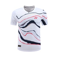 Ready Stock Fashion Tennis Badminton Table Tennis T-shirt Competition Training Breathable Quick Dry 